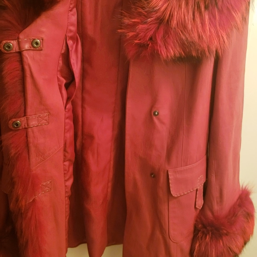 Genuine leather coat